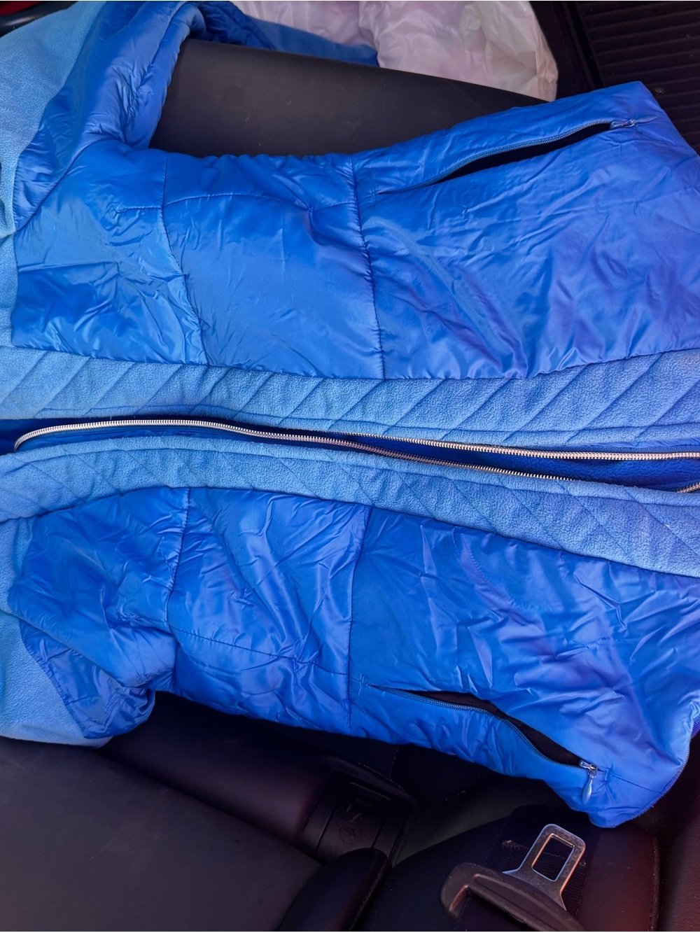 lululemon athletica Blue Quilted Puffer Jacket
